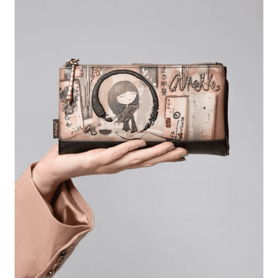 Anekke nagy méretű pénztárca kivehető irattartóval - Shoen