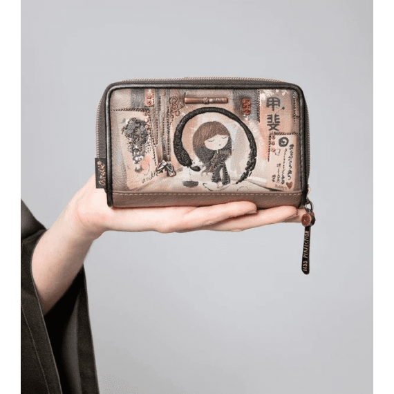 Anekke közepes méretű pénztárca kivehető irattartóval - Shoen