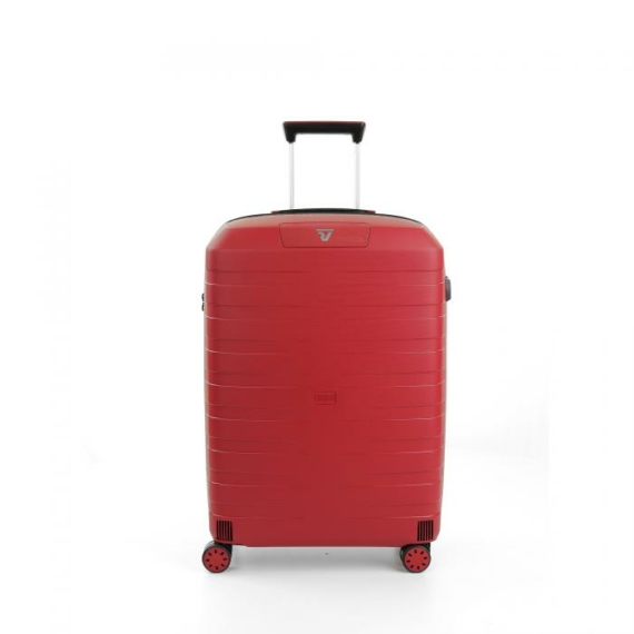 Bőrönd - Roncato - BOX 2.0 - 69 cm - piros - fekete