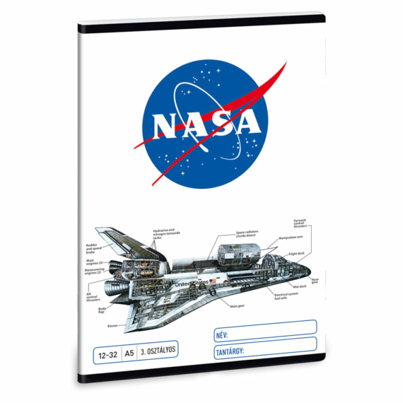 Iskolai füzet - A5 vonalas - 3.osztály - NASA